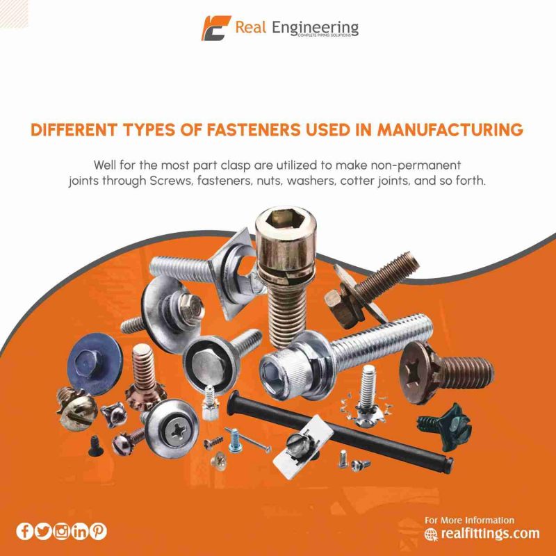Different Types of Fasteners Used in Manufacturing Real Engineering